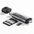 Ugreen Czytnik kart USB 3.0 + USB-C SD I microSD