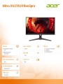 Acer Monitor Nitro 27 cali IPS 200h XV272UX1bmiiprx