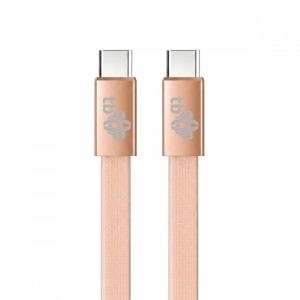TB Kabel USB C - USB C 1m płaski brzoskwiniowy