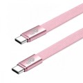 TB Kabel USB C - USB C 1m płaski pudrowy róż