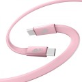 TB Kabel USB C - USB C 1m płaski pudrowy róż