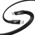 TB Kabel USB C - USB C 1m płaski czarny
