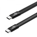 TB Kabel USB C - USB C 1m płaski czarny