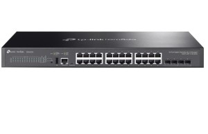 TP-LINK Przełącznik zarządzalny Omada 24-Port Gb Stackable Lite L3 SG5428X 24× Gigabit RJ45 Ports, 4× 10G SFP+ Slots, RJ45/USB Type C Console Port