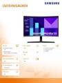 Samsung Monitor 27 cali S39GD VA 1920x1080 FHD 16:9 1xHDMI 1xD-Sub 4ms 100Hz zakrzywiony 3YOn-Site (LS27D392GAUXEN)