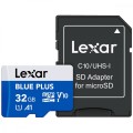 Lexar Karta pamięci microSDHC 32GB C10 A1 U3 V10 100MB/s Blue Plus