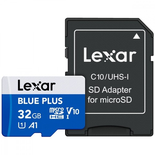 Lexar Karta pamięci microSDHC 32GB C10 A1 U3 V10 100MB/s Blue Plus