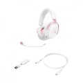 HyperX Zestaw słuchawkowy gamingowy Cloud III S bezprzewodowy biały-różowy - DG0R2AA
