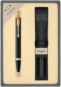 Długopis Parker IM Core Black GT 1931666 + etui Pagani w pudełku podarunkowym XCM