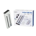 LogiLink Hub USB3.2 10-portow USB-A/C, funkcja on/off