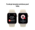 Apple Smartwatch Watch SE 3 GPS, koperta 40mm z aluminium w kolorze księżycowej poświaty, pasek sportowy w kolorze piaskowym - rozmiar S/M