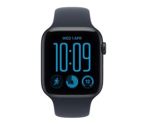 Apple Smartwatch Watch SE 3 GPS, koperta 40mm z aluminium w kolorze północy, pasek sportowy w kolorze granatowym - rozmiar S/M