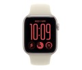 Apple Smartwatch Watch SE 3 GPS, koperta 44mm z aluminium w kolorze księżycowej poświaty, pasek sportowy w kolorze piaskowym - rozmiar M/L