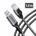 AXAGON ADE-AM15 USB-A Gigabit Ethernet adapter z zintegrowanym kablem sieciowym CAT6 RJ-45 1.5 m