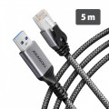 AXAGON ADE-AM50 USB-A Gigabit Ethernet adapter z zintegrowanym kablem sieciowym CAT6 RJ-45 5 m