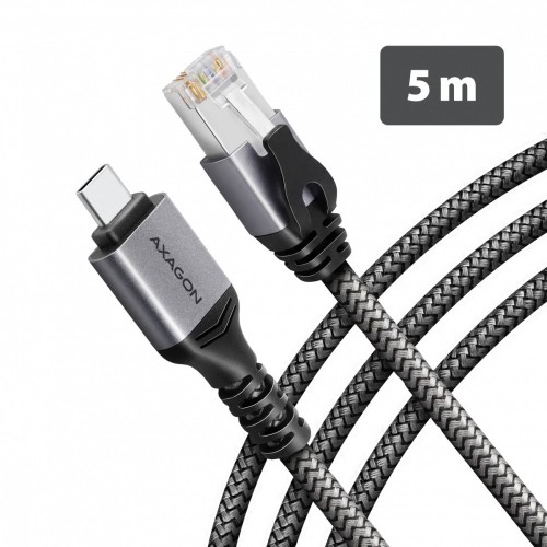 AXAGON ADE-CM50 USB-C Gigabit Ethernet adapter z zintegrowanym kablem sieciowym CAT6 RJ-45 5 m