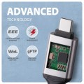 AXAGON ADE-CM50 USB-C Gigabit Ethernet adapter z zintegrowanym kablem sieciowym CAT6 RJ-45 5 m