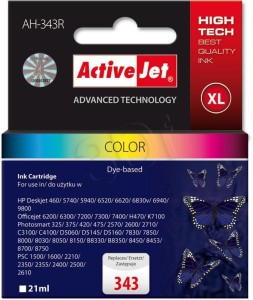 Tusz ActiveJet AH-343R  kolorowy do drukarki HP - zamiennik HP nr 343 C8766EE