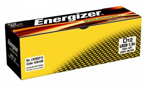 Energizer Bateria Alkaliczna Industrial D LR20 / 12szt.