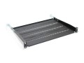 ASSMANN Półka do szaf 350mm 19" 483x350mm 1U czarna z regulacją i podporą