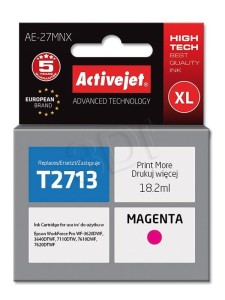 Tusz Activejet AE-27MNX Magenta do drukarki Epson - zamiennik Epson T2713 27XL