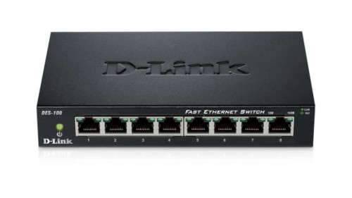 D-Link Switch 8-port 10/100 Metal Housing
