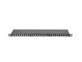 LANBERG Patch Panel 24 Port 0.5U Kat.5E czarny ekranowany