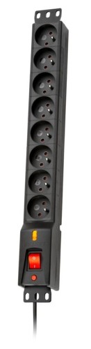 Lestar Listwa przeciwprzepięciowa LXARM 810, 3L, PDU, 5m, czarna