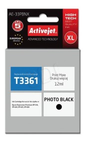 Tusz Activejet AE-33PBNX czarny foto do drukarki Epson - zamiennik Epson T3361 33XL