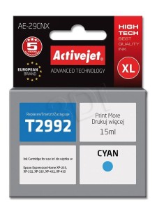 Tusz Activejet AE-29CNX Cyan do drukarki Epson - zamiennik Epson T2992 29XL