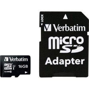Verbatim Karta pamięci microSDHC 16GB Class10 UHS-I + Adapter