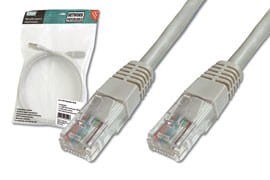 Digitus Patch cord U/UTP kat.5ePVC 3,0m szary