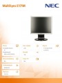 NEC 17'' LCD MS E171M bk 1280x1024, DVI,VGA, TN panel, głośniki