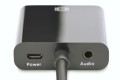 Digitus Adapter audio-video HDMI typ A do VGA, FHD, z audio 3.5mm        MiniJack