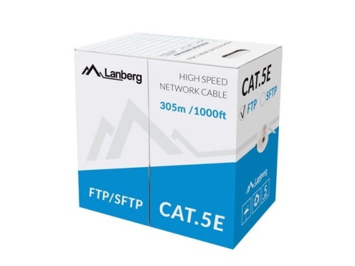 LANBERG Kabel FTP Kat.5E CCA 305m drut