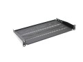 ASSMANN Półka do szaf 250mm 19" 483x250mm 1U czarna z regulacją i podporą