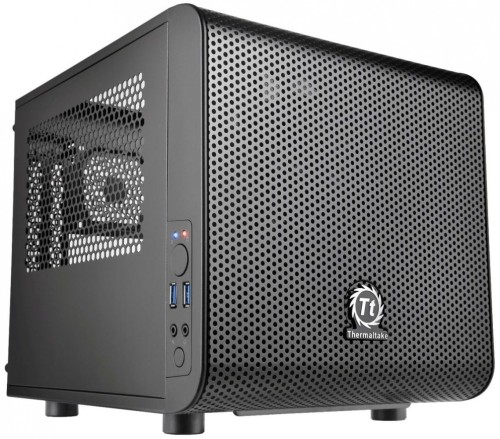 Thermaltake Core V1 MiniITX IS USB3.0 Window (1x200mm), czarna
