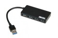 iBOX USB 3.0 czarny 4-porty Slim