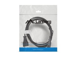 Lanberg Kabel zasilający EURO (radiowy) CEE 7/16 - IEC 320 C7 1.8M       czarny