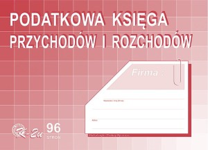 Podatkowa księga przychodów i rozchodów 96K A4 K2u
