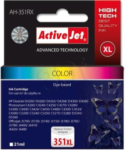 Tusz ActiveJet AH-351RX  kolorowy do drukarki HP - zamiennik HP nr 351XL CB338EE