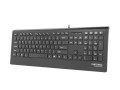 NATEC Klawiatura BARRACUDA Slim Czarna USB