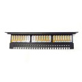 Digitus Patch-panel 19" 24x RJ45 U/UTP kat. 6 1U z tacką czarny (RAL 9005)