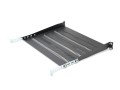 ASSMANN Półka do szaf 350mm 19" 483x350mm 1U czarna z regulacją i podporą