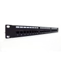 Digitus Patch-panel 19" 24x RJ45 U/UTP kat. 6 1U z tacką czarny (RAL 9005)