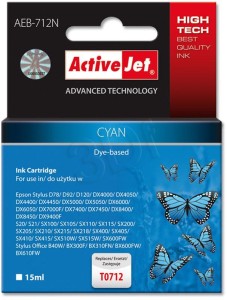 Tusz ActiveJet AEB-712N Cyan do drukarki Epson T0712