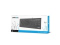 NATEC Klawiatura BARRACUDA Slim Czarna USB