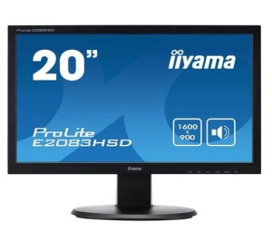 IIYAMA Monitor 19.5 E2083HSD-B1 DVI-D/DSUB/GŁOŚNIKI