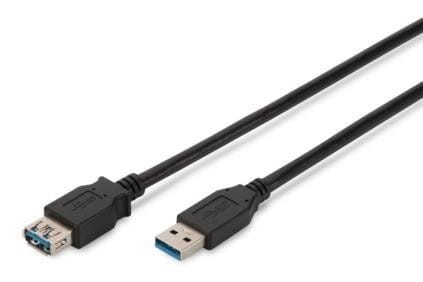 ASSMANN Kabel przedłużający USB 3.0 SuperSpeed Typ USB A/USB A M/Ż czarny 3,0m